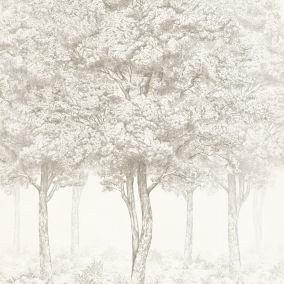 Papier peint panoramique Intissé GoodHome Sunste gris clair 200 x 280 cm