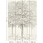 Papier peint panoramique Intissé GoodHome Sunste gris clair 200 x 280 cm