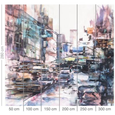 Papier peint panoramique Intissé GoodHome Szlif multicolore 300 x 280 cm