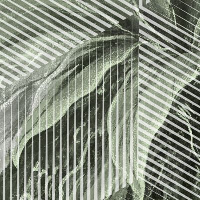 Papier peint panoramique Intissé GoodHome Tanan vert pâle 184 x 248 cm