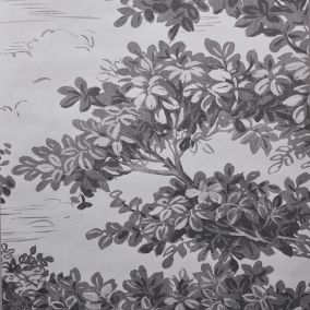Papier peint panoramique Intissé GoodHome Turcoaz noir et blanc 280 x 159 cm