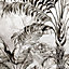 Papier peint panoramique Intissé GoodHome Turman noir et blanc 280 x 159 cm