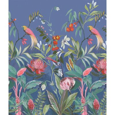 Tapisserie Panoramique 156x270cm Grues Blanches Japonaises