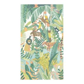 Papier peint panoramique intissé GoodHome Viridian jungle L.280 x l.159 cm