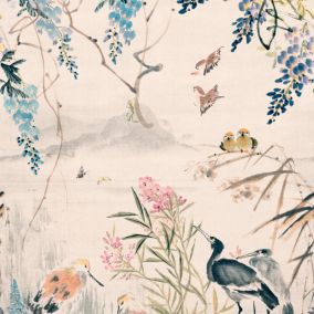 Poster mural Absinthe : Papier peint fleurie , panoramique XXL