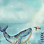 Papier peint panoramique intissé Lalala Lutece mat et satiné baleine, paysage marrin, océan, mer multicolore l.168 x l.50 cm
