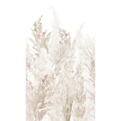 Papier peint panoramique intissé pampas beige, 3 lés, L.280 x l.159 cm Grandeco