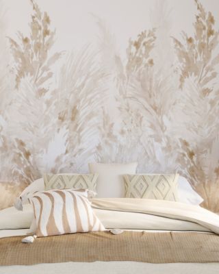 Papier peint panoramique intissé pampas beige, 3 lés, L.280 x l.159 cm Grandeco