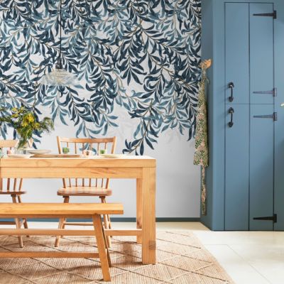 Papier peint panoramique intissé Willow bough bleu L.4000 x l.250cm William Morris