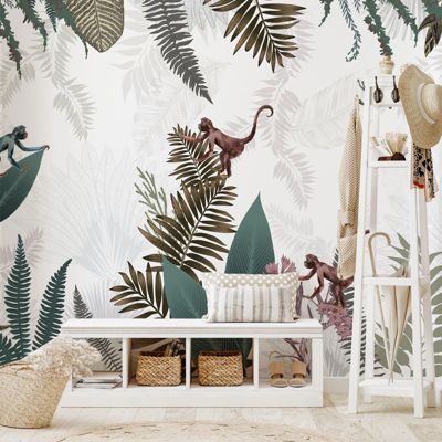 Papier Peint Panoramique Jungle Multicolore - 99DECO - L432xH270cm