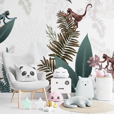 Papier Peint Panoramique Jungle Multicolore - 99DECO - L432xH270cm