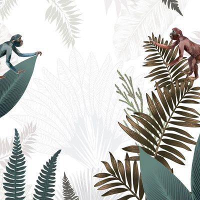 Papier Peint Panoramique Jungle Multicolore - 99DECO - L432xH270cm