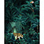 Papier peint panoramique Jungle night 200 x 250 cm Komar