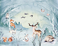 Papier peint panoramique Komar Animal Sleepover L.3.5 m x l.280 cm