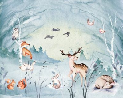 Papier peint panoramique Komar Animal Sleepover L.3.5 m x l.280 cm
