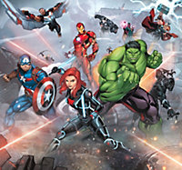 Papier peint panoramique Komar Avengers Street Revenge L.3 m x l.280 cm