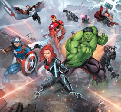 Papier peint panoramique Komar Avengers Street Revenge L.3 m x l.280 cm