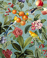 Papier peint panoramique Komar Birds and Berries L.2 m x l.250 cm