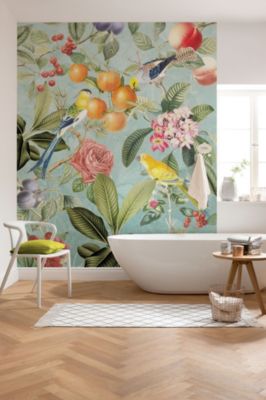 Papier peint panoramique Komar Birds and Berries L.2 m x l.250 cm