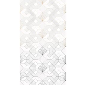Papier peint panoramique Komar Coquilles blanches L.1.5 m x l.280 cm