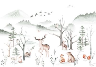 Papier peint panoramique Komar Cozy Woods L.4 m x l.280 cm
