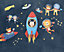 Papier peint panoramique Komar Friends in space L.3.5 m x l.280 cm