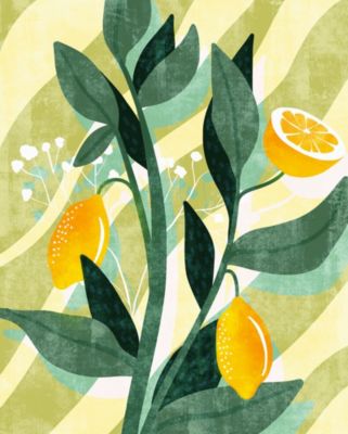 Papier peint panoramique Komar Lemon fresh L.2 m x l.250 cm