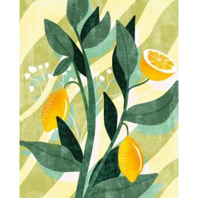 Papier peint panoramique Komar Lemon fresh L.2 m x l.250 cm
