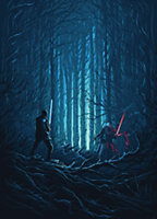 Papier peint panoramique Komar Star Wars Wood Fight L.2 m x l.280 cm