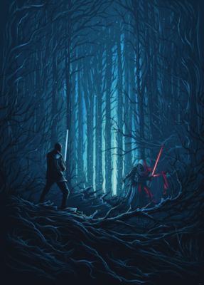 Impression Toile Star Wars Chasseurs TIE Coucher Soleil - Décoration Murale 76,2 X 40,6 Cm