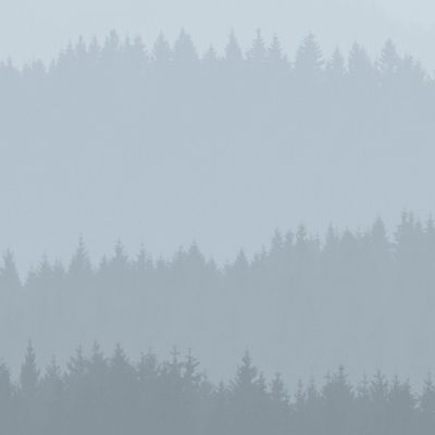 Papier peint panoramique Low Mountains, Gris 425 x 250cm