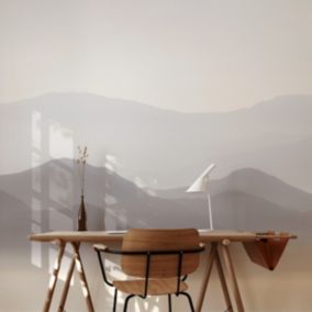 Papier peint panoramique Misty Mountains Beige 170x250cm