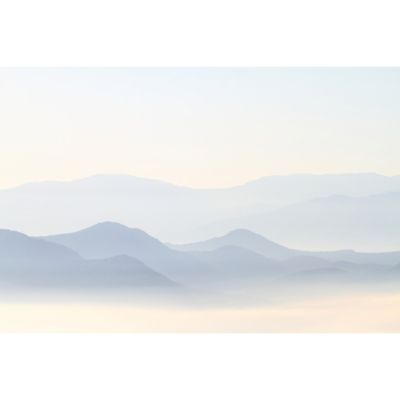 Papier peint panoramique Misty Mountains Bleu 170x250cm