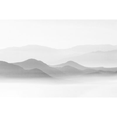 Papier peint panoramique Misty Mountains Gris 255x250cm