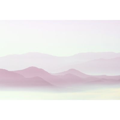 Papier peint panoramique Misty Mountains Rose 170x250cm