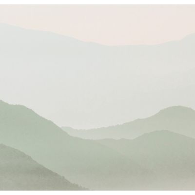 Papier peint panoramique Misty Mountains Vert 255x250cm