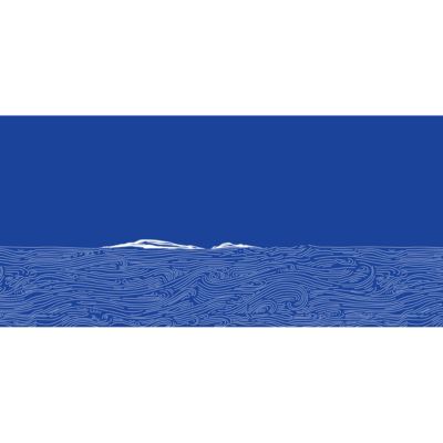 Papier peint panoramique Montagnes Bleu 300x250cm