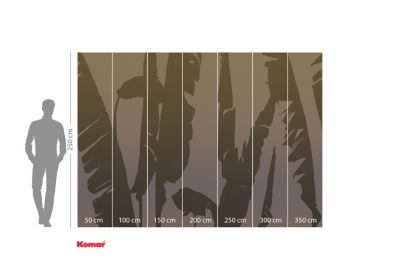 Papier peint panoramique sur intissée de Komar - Bahama Bananas - Taille: 350 x 250 cm