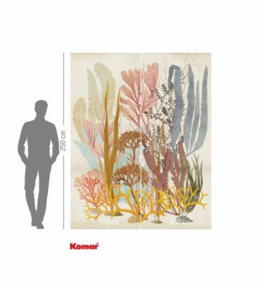 Papier peint panoramique sur intissée de Komar - Catchy Corals - Taille: 200 x 250 cm
