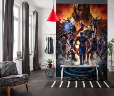 Papier peint panoramique sur intissée de Komar - Marvel Avengers vs Thanos - Taille: 200 x 280 cm