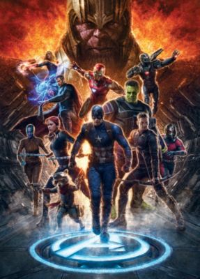 Papier peint panoramique sur intissée de Komar - Marvel Avengers vs Thanos - Taille: 200 x 280 cm