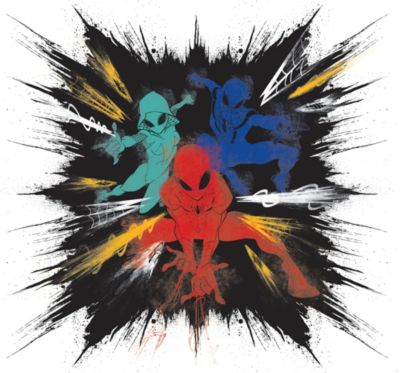 Papier peint panoramique sur intissée de Komar - Marvel Spider-Man Color Explosion - Taille: 300 x 280 cm