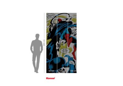 Papier peint panoramique sur intissée de Komar - Marvel Spider-Man Retro Comic - Taille: 100 x 200 cm