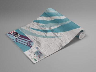 Papier peint panoramique sur intissée de Komar - Star Wars Classic Concrete Hoth - Taille: 200 x 280 cm