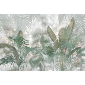 Papier Peint panoramique sur intissé Paillettes Tropicales 368 x 248 cm
