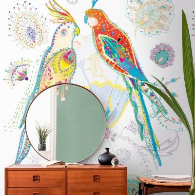 Papier Peint 3D Oiseau Doré H201 : Autocollant Et Amovible Pour Une Déco Tendance !