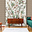 Papier peint panoramique vinyle intissé Villa Rosalie Lutece mat et satiné fleurs, feuilles multicolore l.1120 x l.53 cm