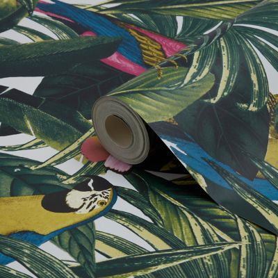 Papier Peint Papier Duplex Cleome Multicolore 53 Cm Castorama