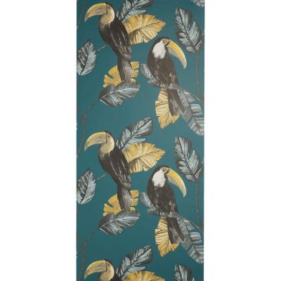 Papier peint Phane intissé 150 sarcelle