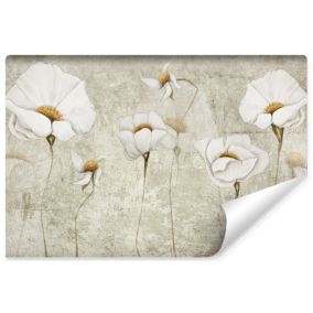 Papier Peint Photo FLEURS Plantes Style Rétro Pour Chambre 315cm x 210cm